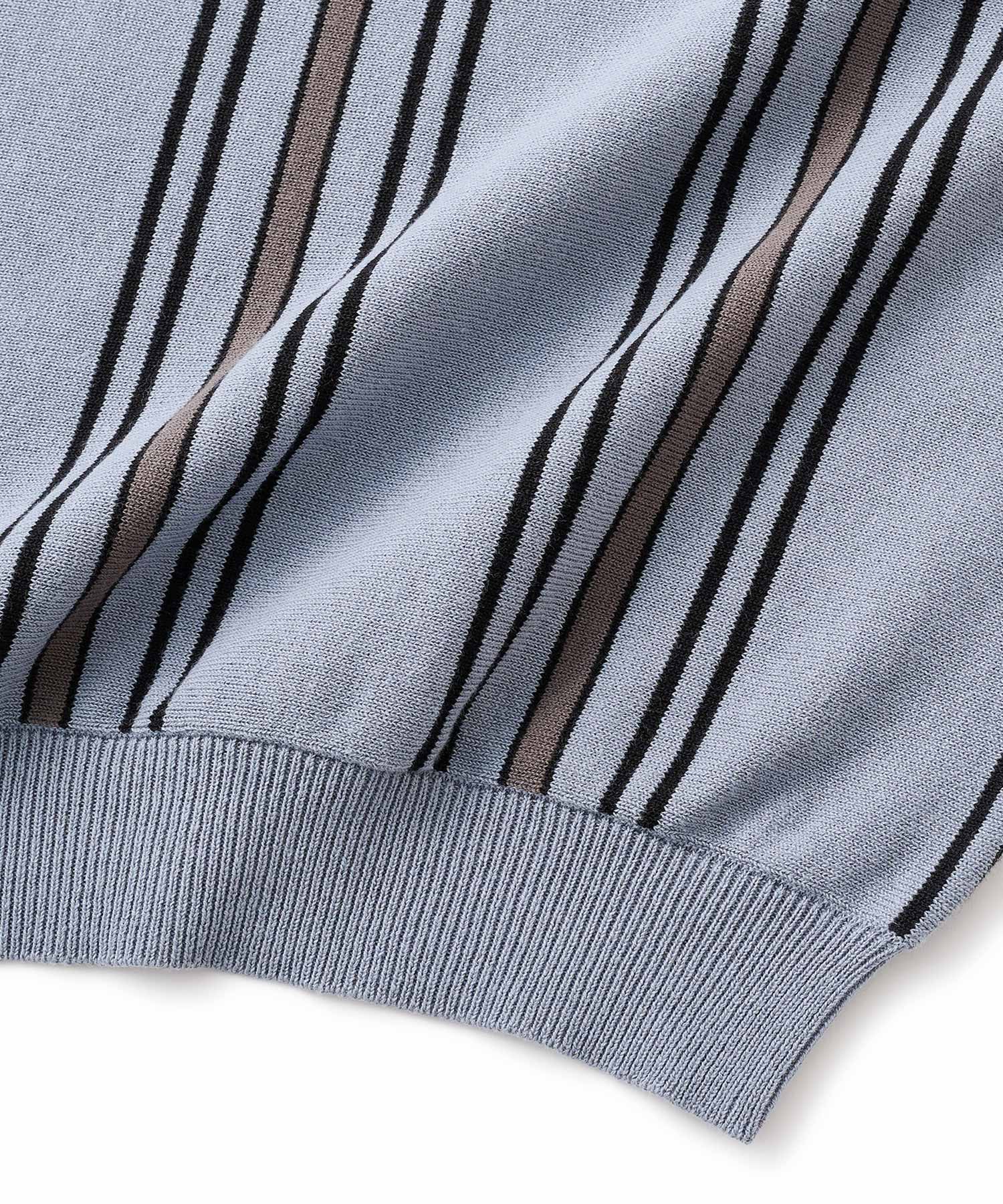 FTC STRIPE KNIT POLO - Image 10