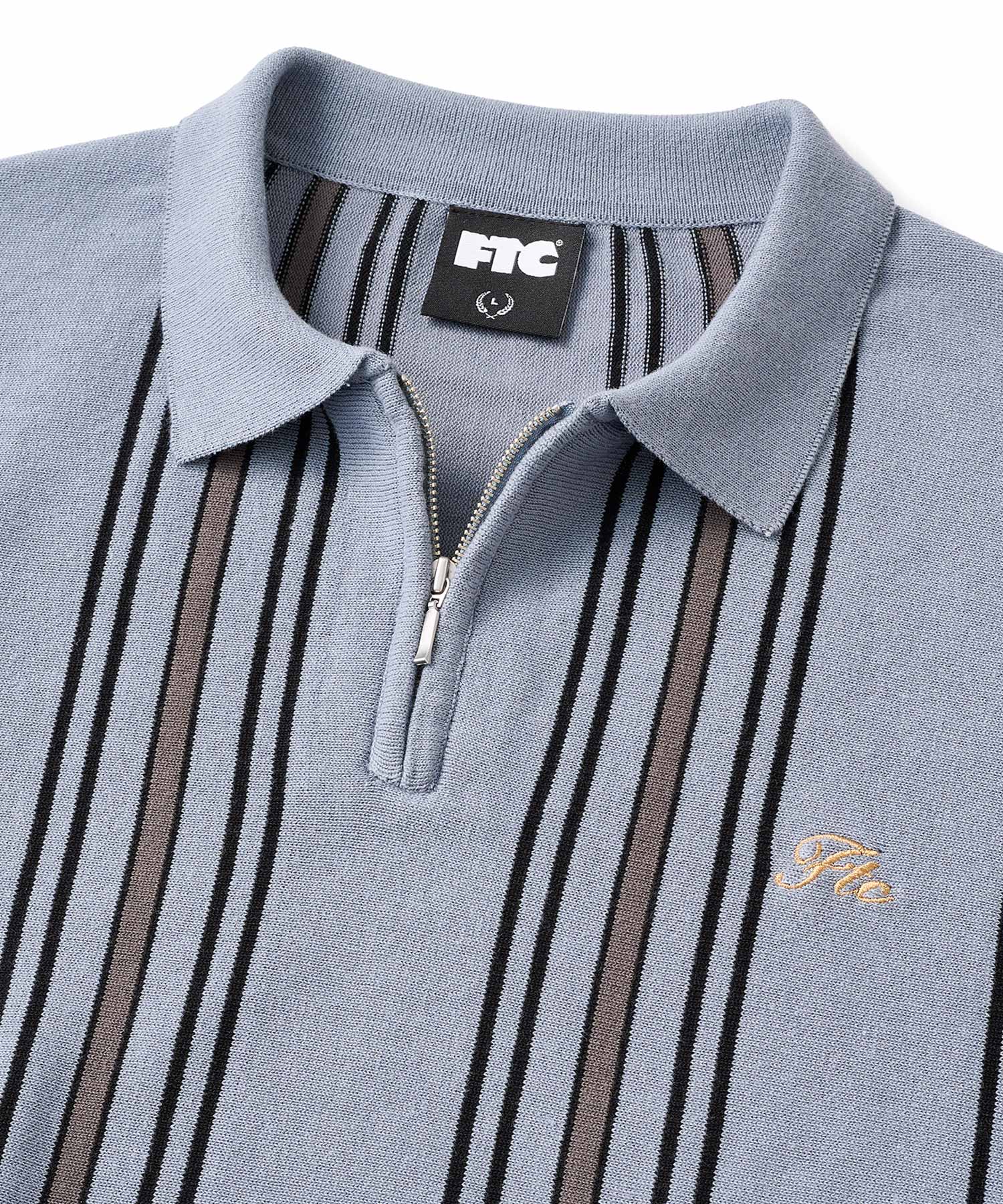 FTC STRIPE KNIT POLO - Image 8